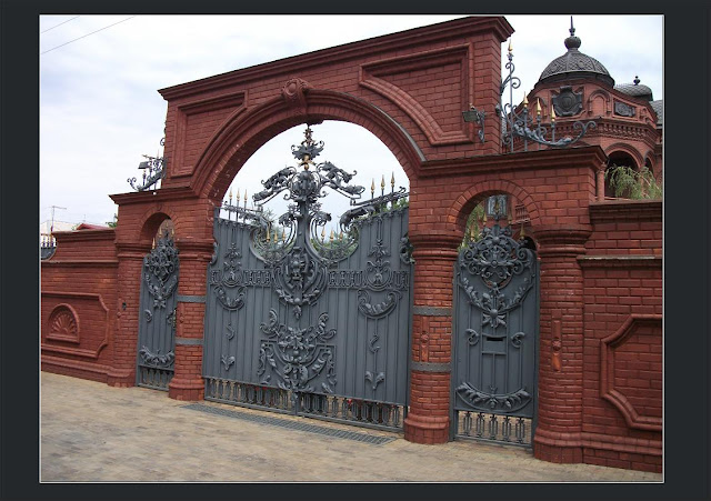 Ворота с колоннами фото Ворота с колоннами фото